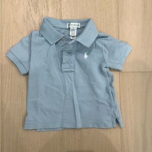 Ralph Lauren Polo Shirt in Pale Blue - 9M